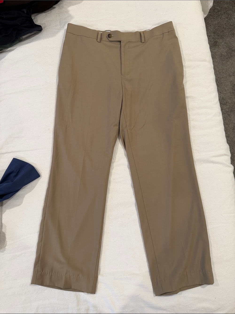 Men's Khaki Ralph Lauren Dress Pants - Slim Fit